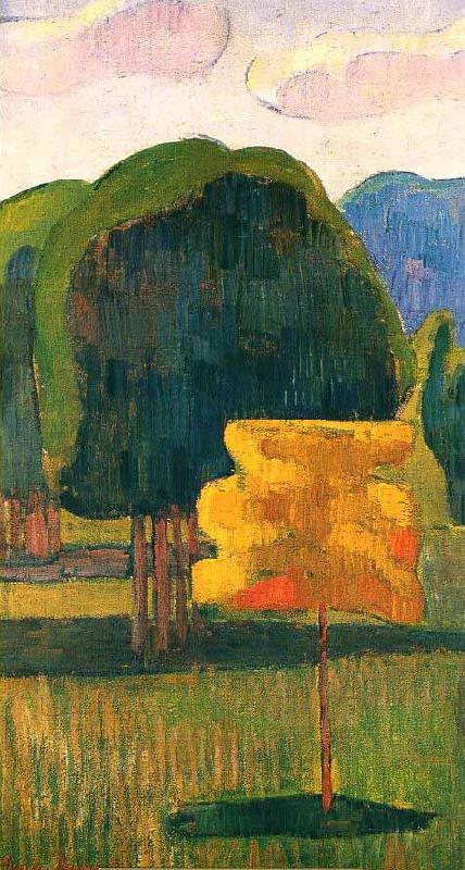 Emile Bernard The yellow tree Norge oil painting art
